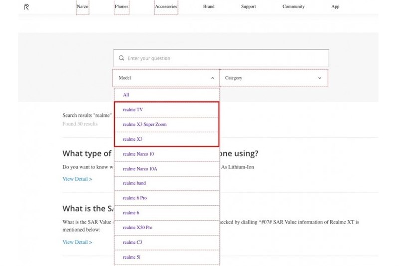 Realme X3, X3 SuperZoom và Realme TV sắp ra mắt thật rồi, cả 3 thiết bị này vừa có mặt trên trang web hỗ trợ Realme Realme X3, X3 SuperZoom và Realme TV sắp ra mắt thật rồi, cả 3 thiết bị này vừa có mặt trên trang web hỗ trợ Realme