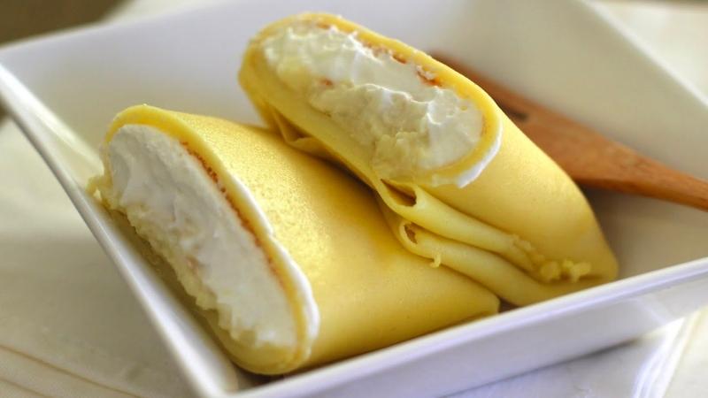 Cách làm bánh crepe sầu riêng đơn giản