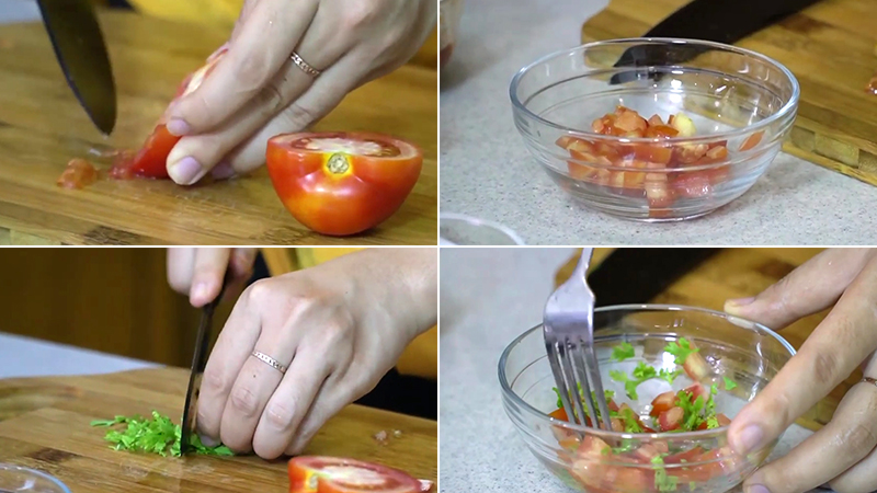 Làm hỗn hợp cà chua