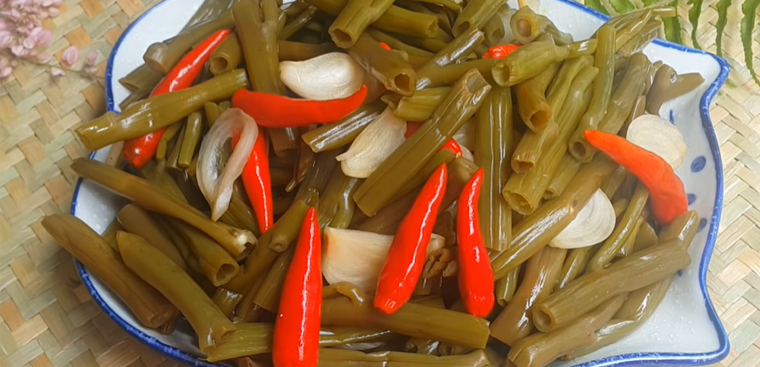 Bước 4 Thành phẩm Rau muống ngâm chua ngọt