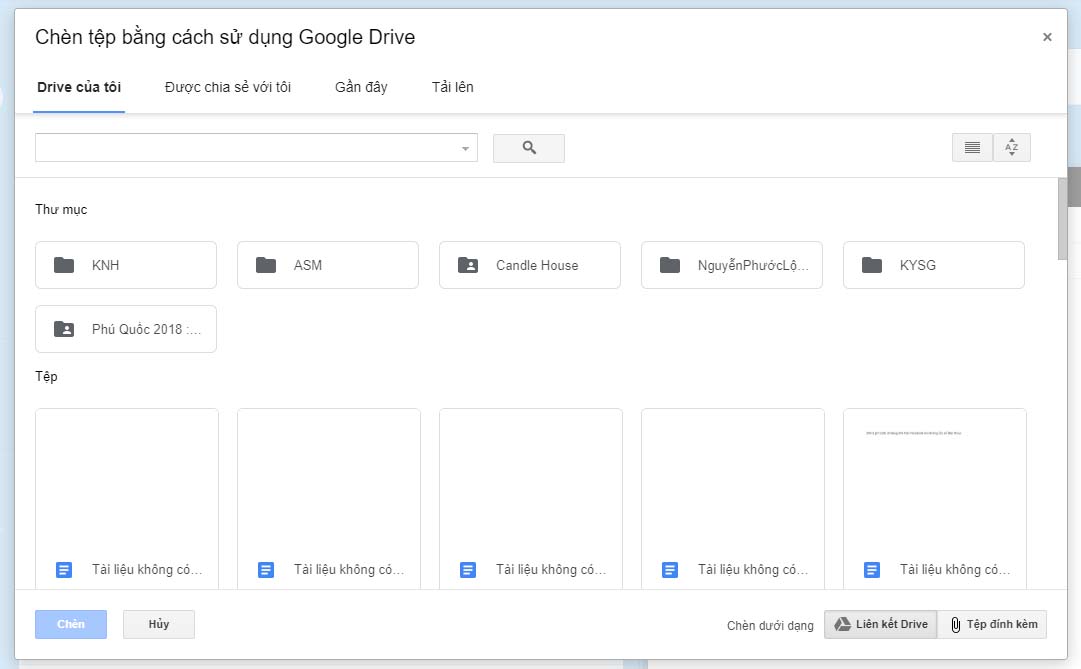 10 mẹo hay, tiện ích mà người dùng Gmail nhất định phải biết > Gửi email có tệp đính kèm lớn qua Google Drive