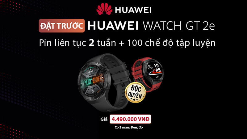 Đặt trước Huawei Watch GT 2e Đặt trước Huawei Watch GT 2e