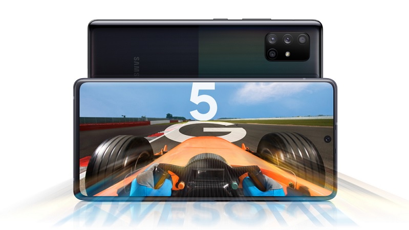 Ảnh minh họa Galaxy A71 5G. Nguồn: Samsung Ảnh minh họa Galaxy A71 5G. Nguồn: Samsung