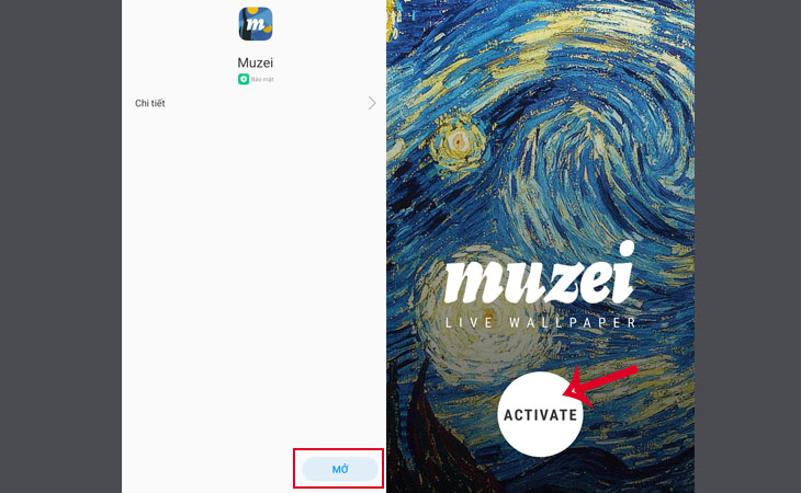 Thay đổi hình nền bằng cách sử dụng Muzei Live Wallpaper