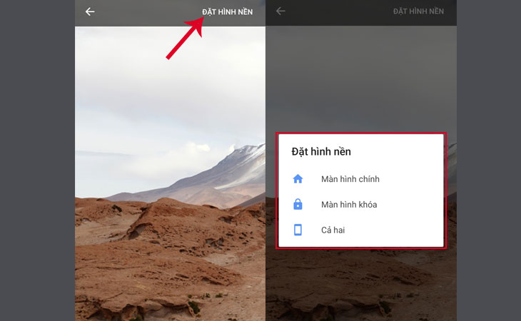 Hướng dẫn cài hình nền cho điện thoại Android