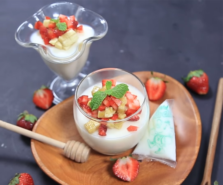 Bước 5 Thành phẩm Pudding sữa kẹo xốp Mashmallow