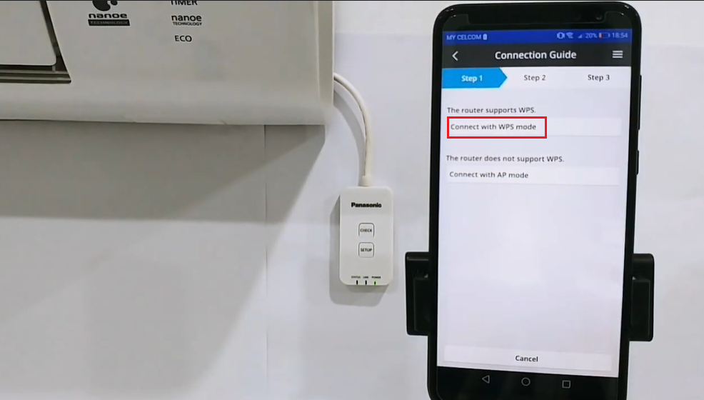 Giới thiệu tính năng wifi tiện lợi trên máy lạnh Panasonic > Kết nối ứng dụng Panasonic Comfort Cloud cho các dòng máy có thể tích hợp bộ chuyển đổi mạng của Panasonic