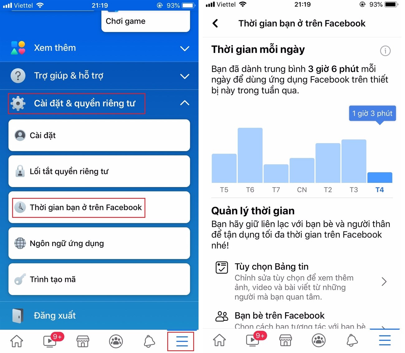 Hướng dẫn cách kiểm tra và quản lý thời gian sử dụng Facebook nhanh chóng, chính xác nhất > Cách xem thời gian hoạt động của bạn trên Facebook