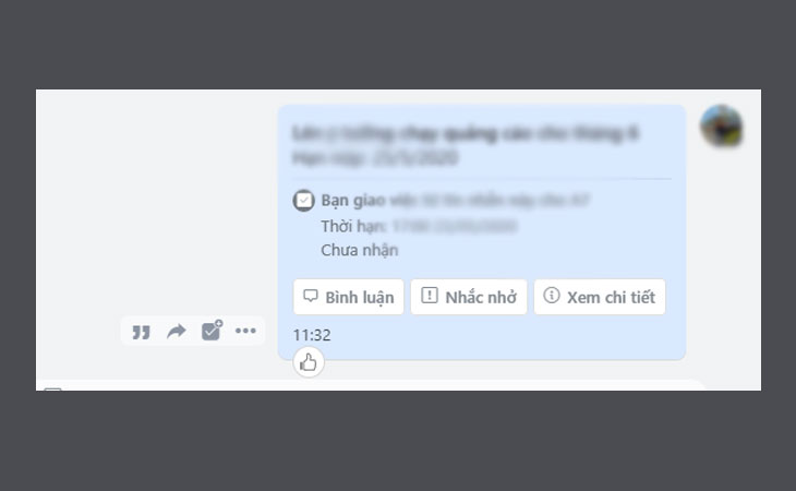 Tính năng Giao việc trên Zalo là gì? Hướng dẫn cách giao, nhận và kiểm tra tiến độ công việc chi tiết, nhanh chóng > Giao việc cho thành viên trong nhóm trò chuyện