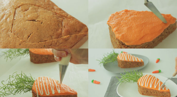 Bước 6 Trang trí bánh Bánh bông lan cà rốt