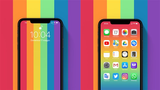 Cách chuyển vận hình nền iPhone rất chất lượng của Apple Pride 2020