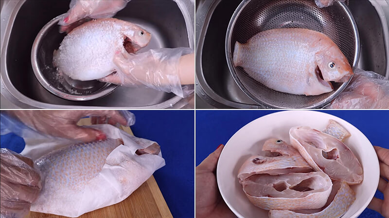 Cách nấu cá diêu hồng kho tiêu đẹp mắt thơm nức mũi cho bữa cơm tối