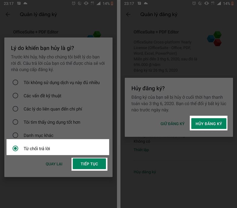 Mẹo nhỏ giúp bạn tránh mất tiền oan khi dùng thử ứng dụng trên Google Play và Appstore` Mẹo nhỏ giúp bạn tránh mất tiền oan khi dùng thử ứng dụng trên Google Play và Appstore