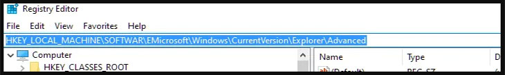 Tăng độ trong suốt trên Windows 10 sử dụng Registry