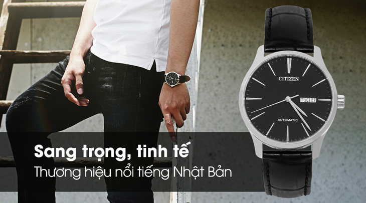 Đồng hồ Nam Citizen NH8350-08E - Cơ tự động sở hữu thiết kế thời trang và tinh tế, thích hợp cho các chàng trai thời thượng.