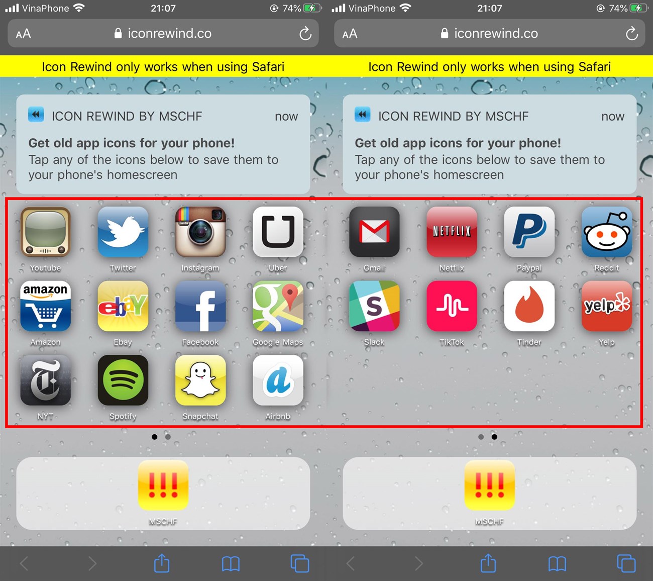 Hô biến giao diện icon iOS 6 lên các iPhone mới mà không cần jailbreak > chọn ứng dụng