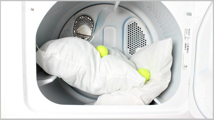 Gối ngủ giặt trong máy giặt
