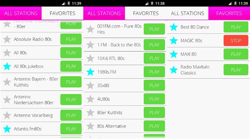 80 đài phát thanh âm nhạc Pro