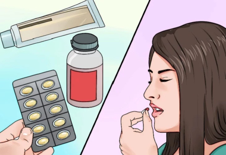 D&ugrave;ng th&ecirc;m kh&aacute;ng sinh v&agrave; thuốc giảm đau.