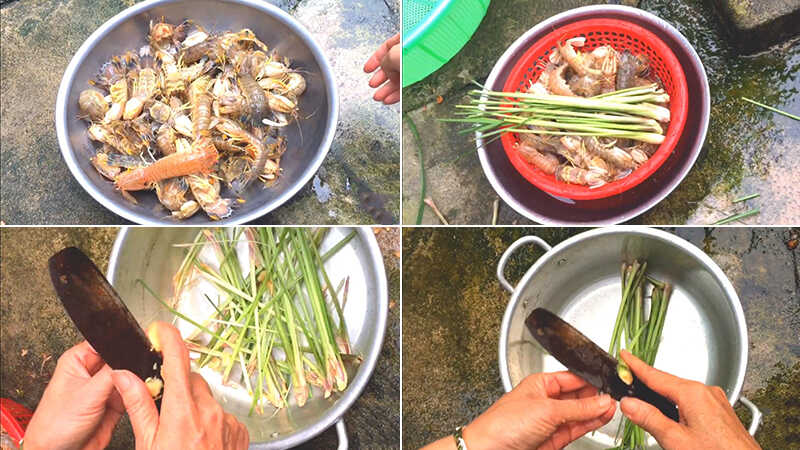 How to make fragrant, succulent and delicious steamed mantis shrimp with lemongrass