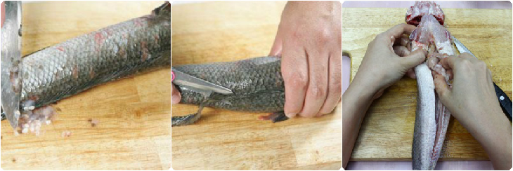 Bước 1 Sơ chế cá lóc Cá lóc nướng sa tế