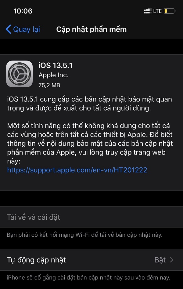 Apple bất ngờ tung bản cập nhật iOS 13.5.1 và iPadOS 13.5.1, fix lỗ hổng bẻ khóa 'unc0ver'