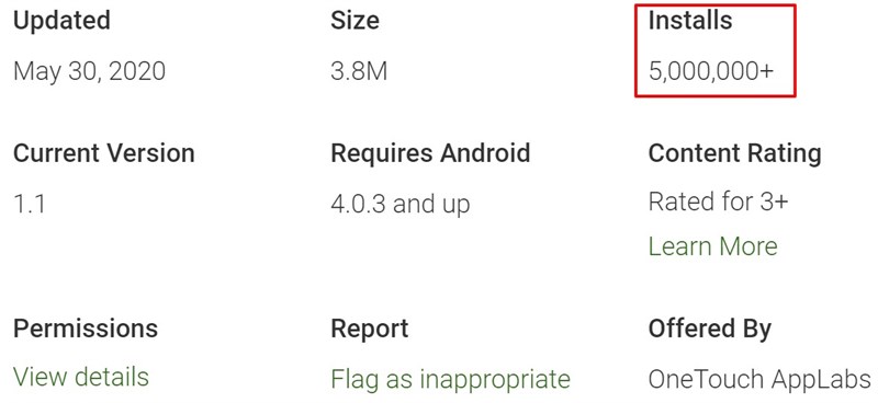Remove China Apps đã vượt mốc 5 triệu lượt tải trên Google Play Store