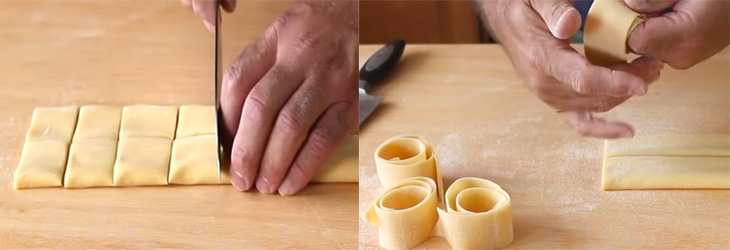 làm pasta Pappardelle làm pasta Pappardelle