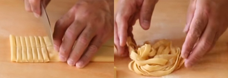 làm pasta Tagliatelle làm pasta Tagliatelle