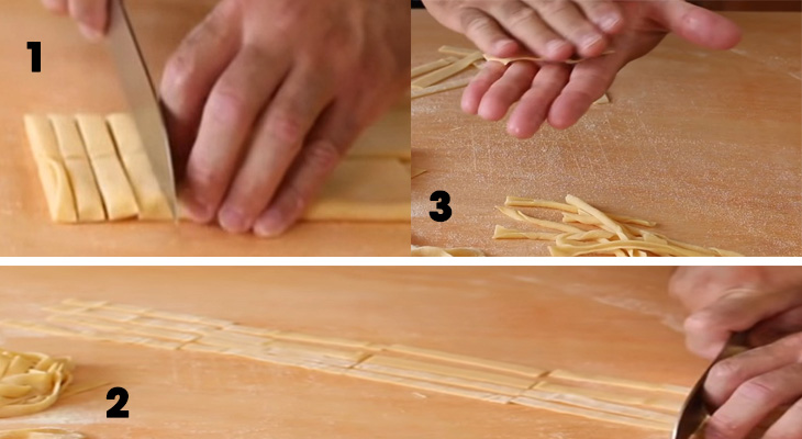 làm pasta Strozzapreti làm pasta Strozzapreti