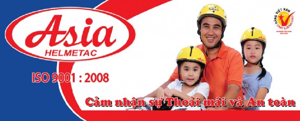 Mũ bảo hiểm Asia được quản lý theo TCVN ISO 9001:2008 và được người tiêu dùng bình chọn “Hàng Việt Nam Chất Lượng Cao 2013”