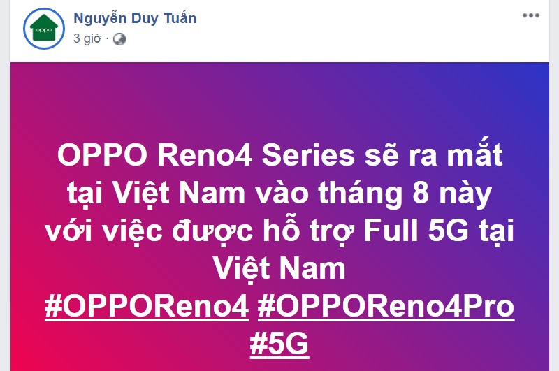 OPPO Reno4 Series sẽ ra mắt tại Việt Nam vào tháng 8
