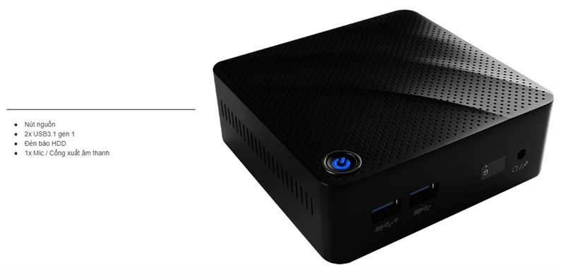 Các cổng kết nối trên Cubi N 8GL Các cổng kết nối trên Cubi N 8GL