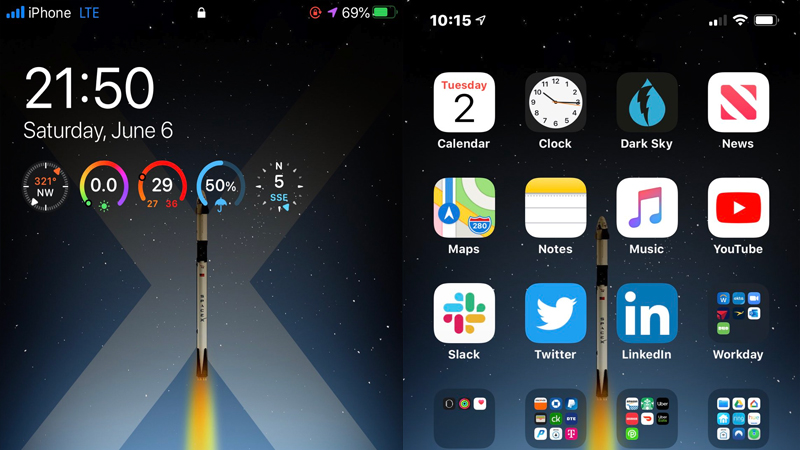 Mời tải hình nền iPhone kỷ niệm sự kiện SpaceX đưa con người ra vũ trụ