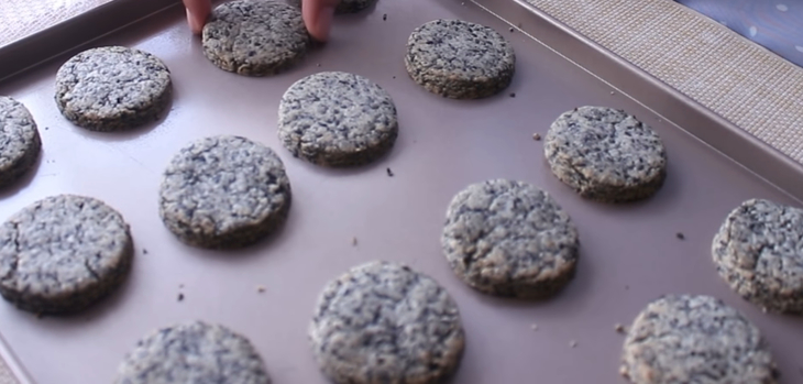 Bước 5 Nướng bánh Bánh quy cookie mè đen