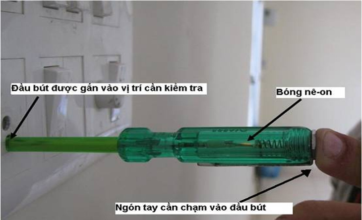 Cấu tạo bên trong của bút thử điện