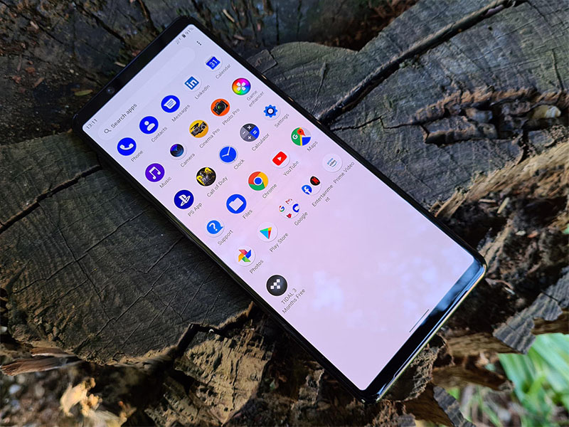 Mặt trước của Xperia 1 Mark II