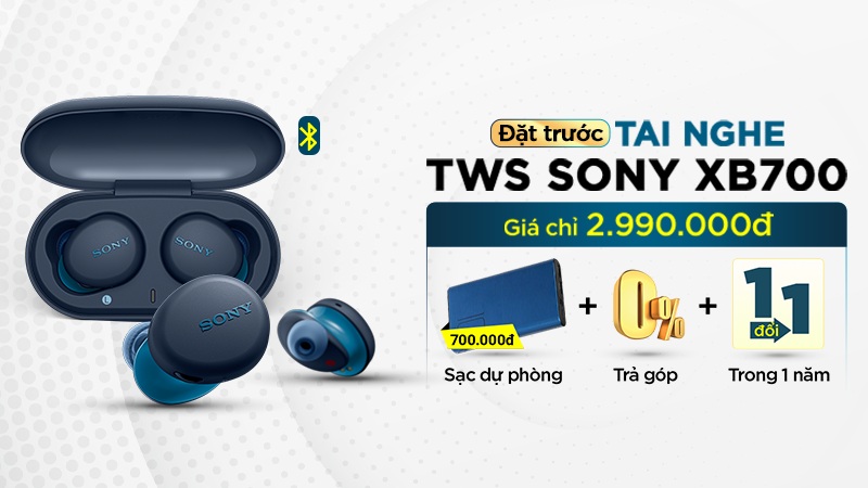 Đặt trước tai nghe Sony XB700