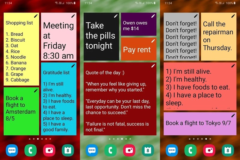 Sticky Notes Widget+
