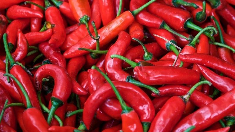 GREEN BHAG: Supermarket selling chili at the best price