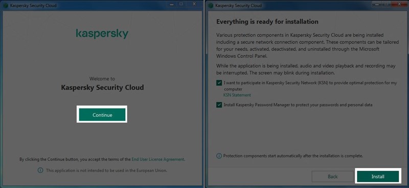 how to install kaspersky antivirus