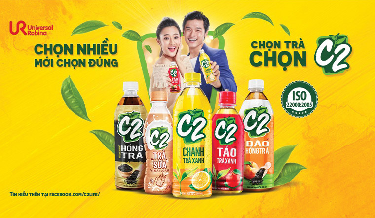 Trà xanh C2 ra mắt 2 hương vị mới đập tan cơn khát mùa hè