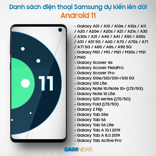 samsung android 11 release