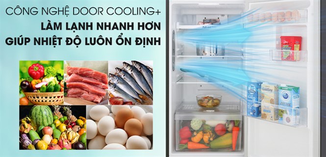 Top 4 tủ lạnh LG có tính năng làm lạnh từ cửa tủ DoorCooling+ giá rẻ dưới 8.5 triệu