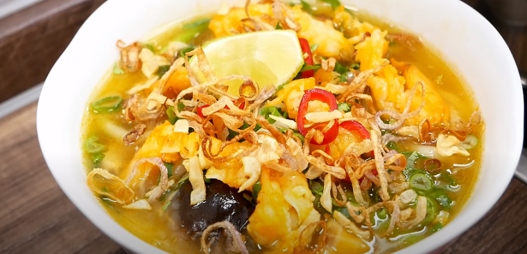 Bước 7 Thành phẩm Bánh canh tôm giả cua