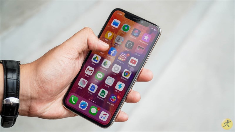 giao diện hiển thị của iPhone X