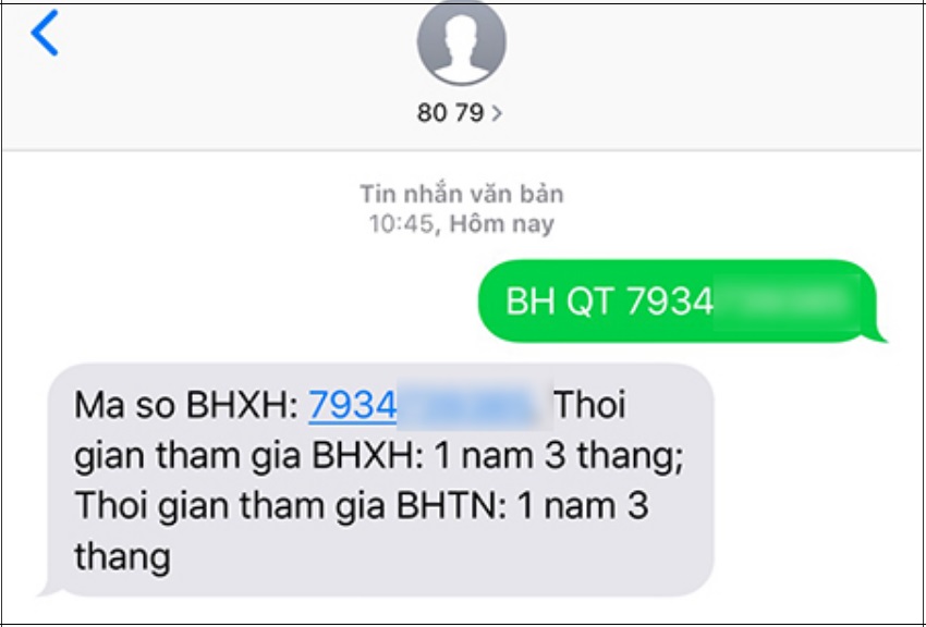 Tra cứu quá trình đóng BHXH qua tin nhắn không cần OTP