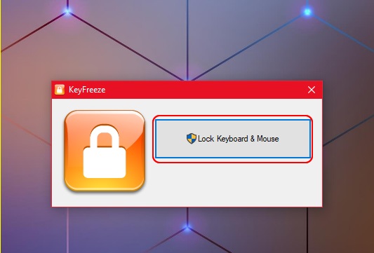 Sử dụng phần mềm keyfreeze