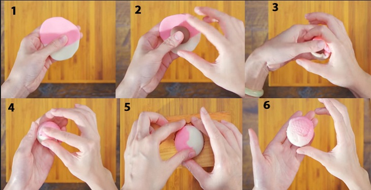 Bước 5 Tạo hình bánh Wagashi Bánh Wagashi