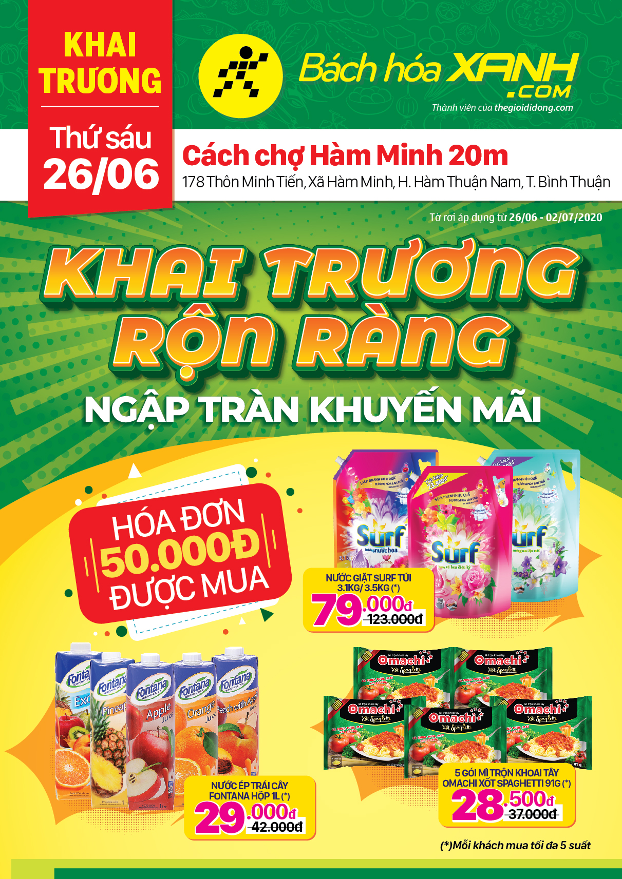 Cửa hàng Bách hoá XANH tại 178 Thôn Minh Tiến